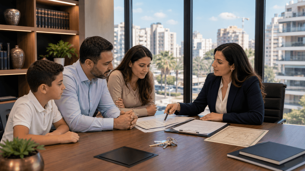 עורך דין נדלן בראשון לציון מלווה משפחה בבדיקת חוזה דירה ומסמכי מקרקעין