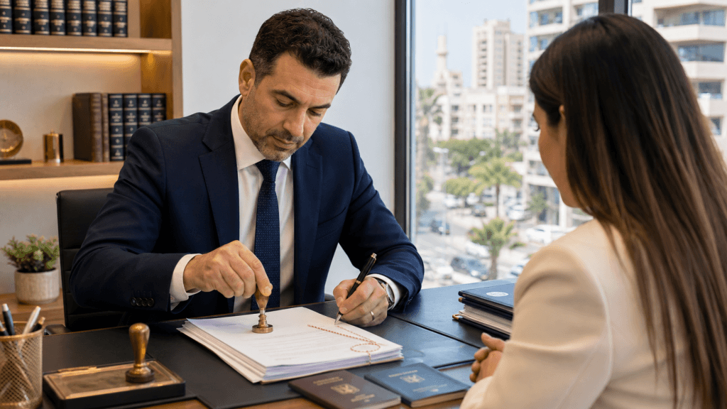 נוטריון בראשון לציון מאמת חתימה ומסמכים במשרד עורכי דין