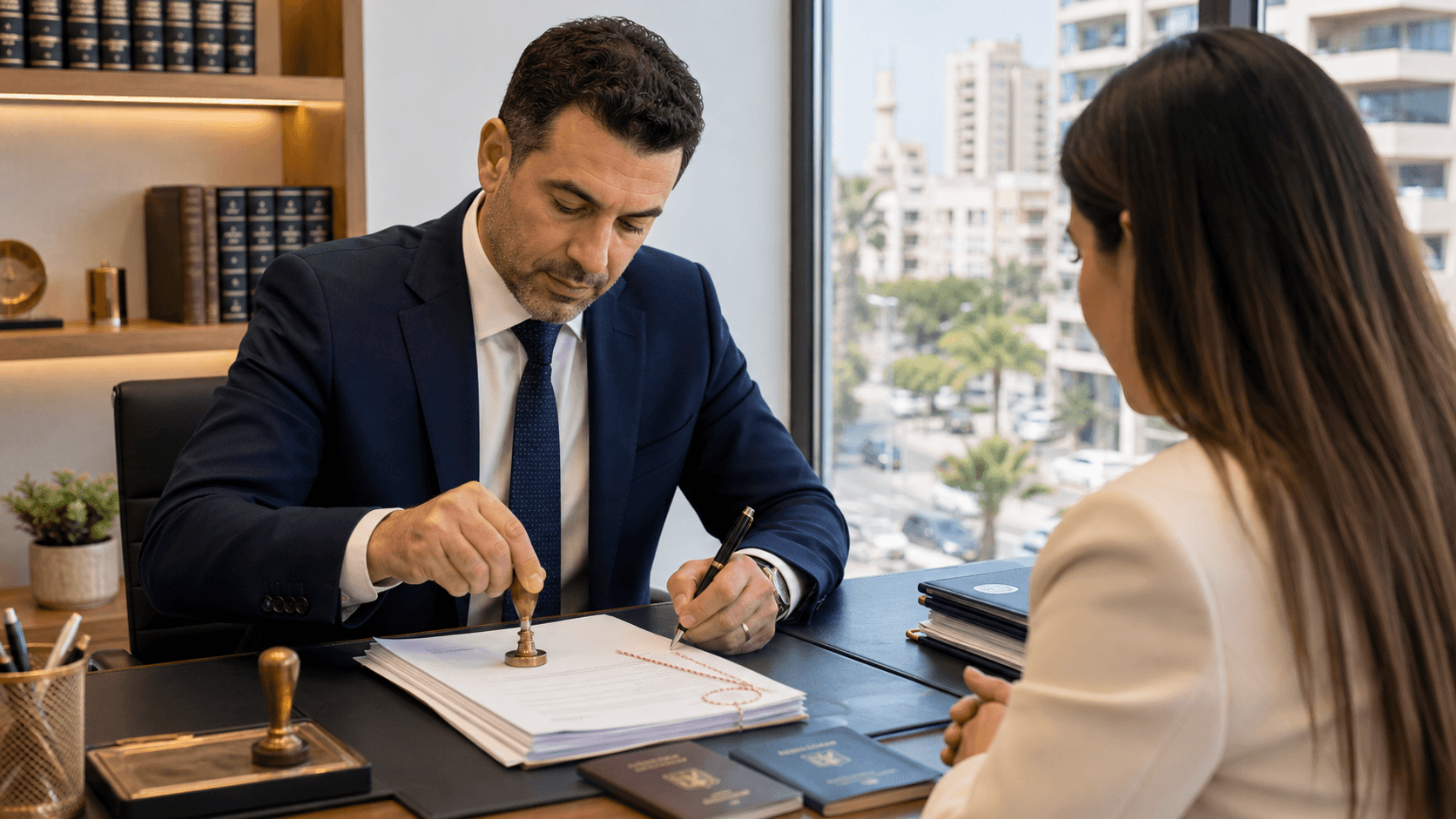 נוטריון בראשון לציון מאמת חתימה ומסמכים במשרד עורכי דין